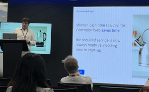 Paul Allen IBM with screen controller web login shorted login time (down 87%) for controller web saves time the required service is now always ready vs needing time to startup